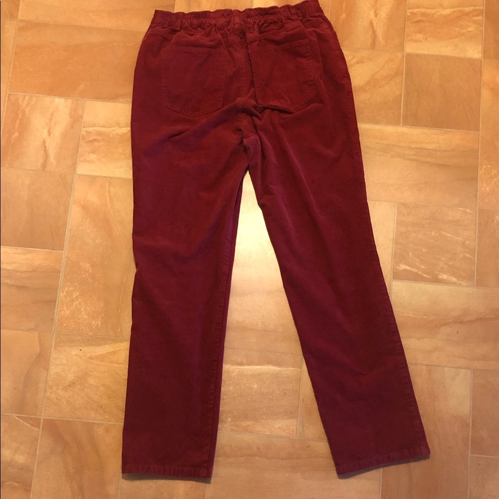 Appleseed's Burgundy Corduroy Trousers - Picture 4 of 5